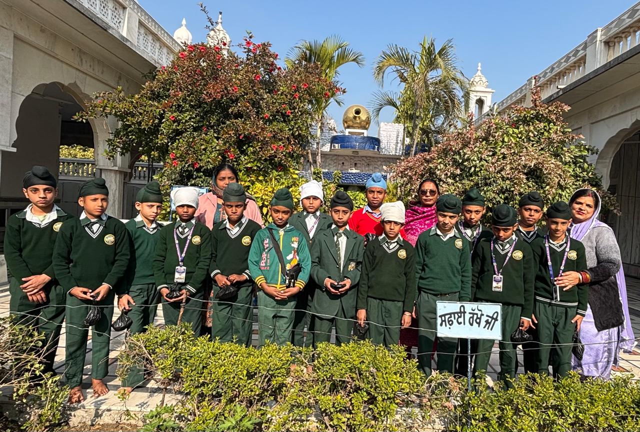 Students with their teacher